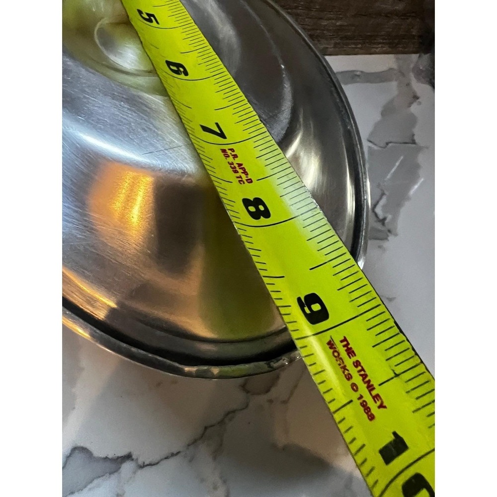Vintage Pewter/Silverplate Gravy Boat with Attached Underplate Colonial MCM 80's - Picture 7 of 7